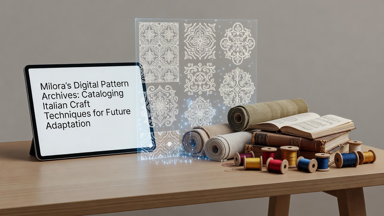 Milora's Digital Pattern Archives: Cataloging Italian Craft Techniques for Future Adaptation