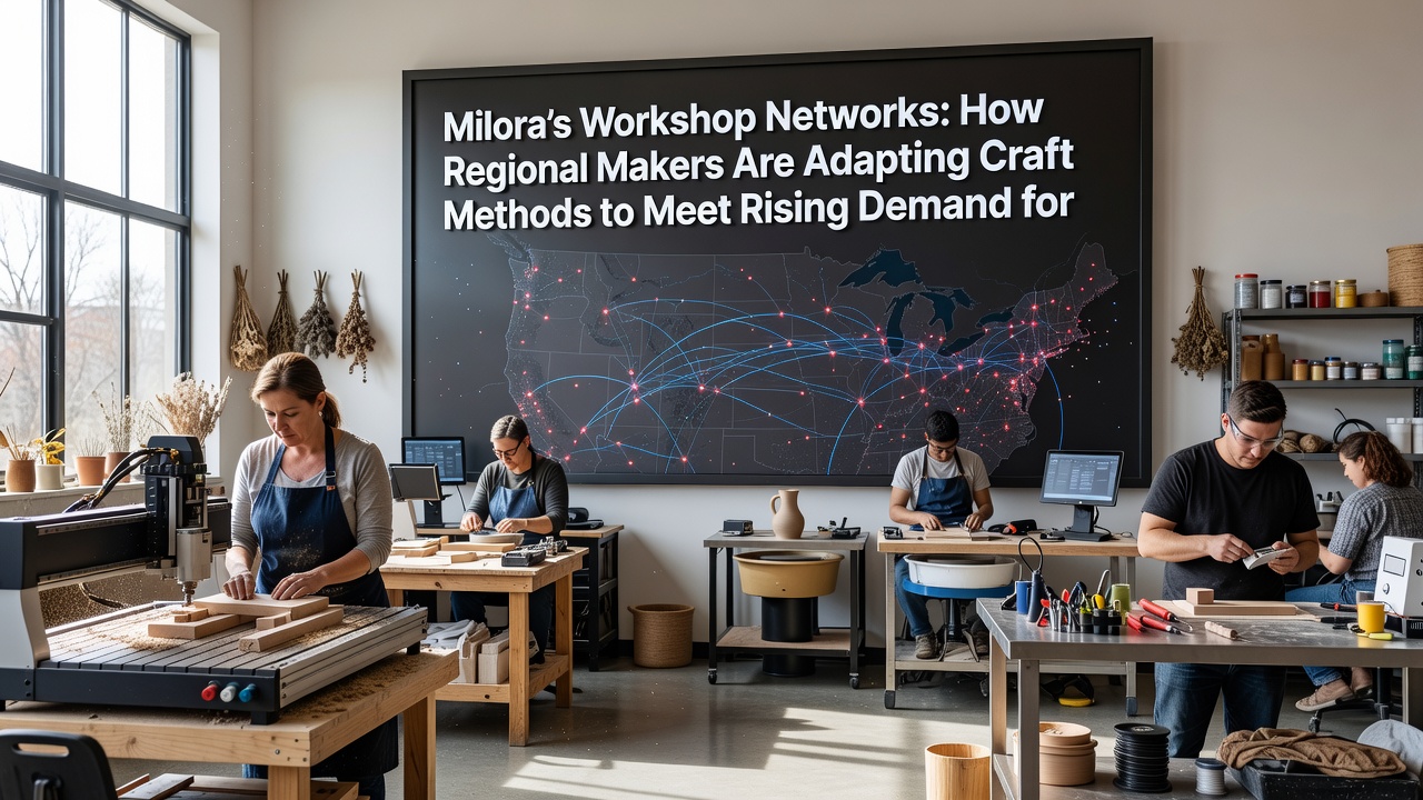 Adapted craft techniques in action at a regional maker's workshop